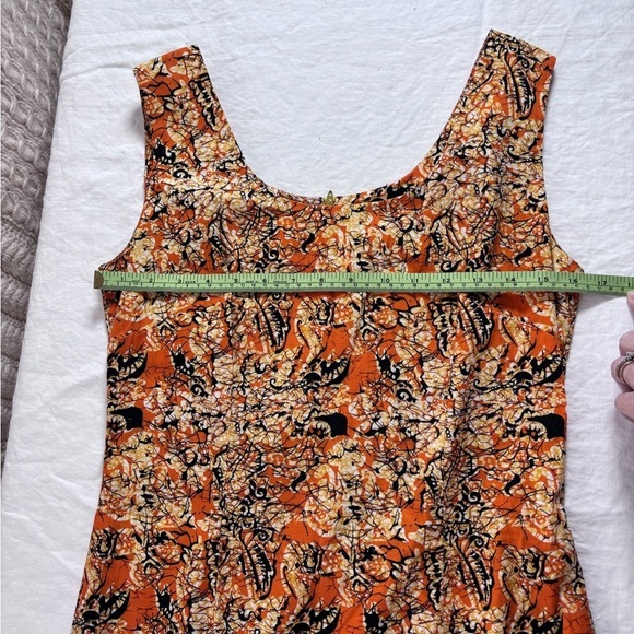 Vintage Krist Gudnason California Zip Up Batik style Pattern Sleeveless Size M - Picture 9 of 11